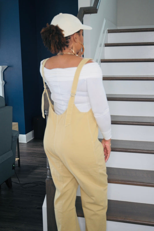 LG Brown Denim Overall