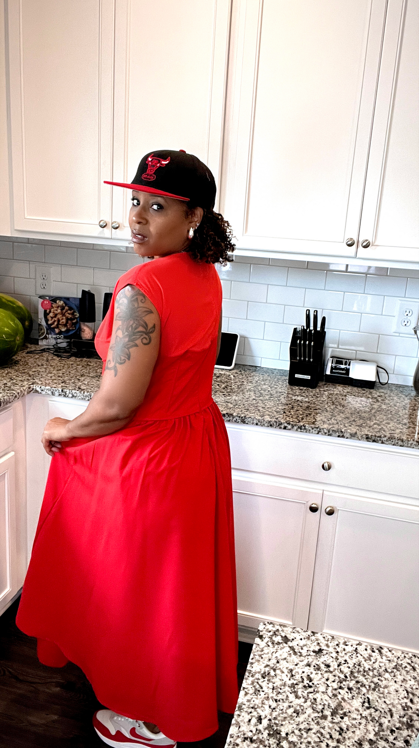 LG Fishbone A-Line Dress