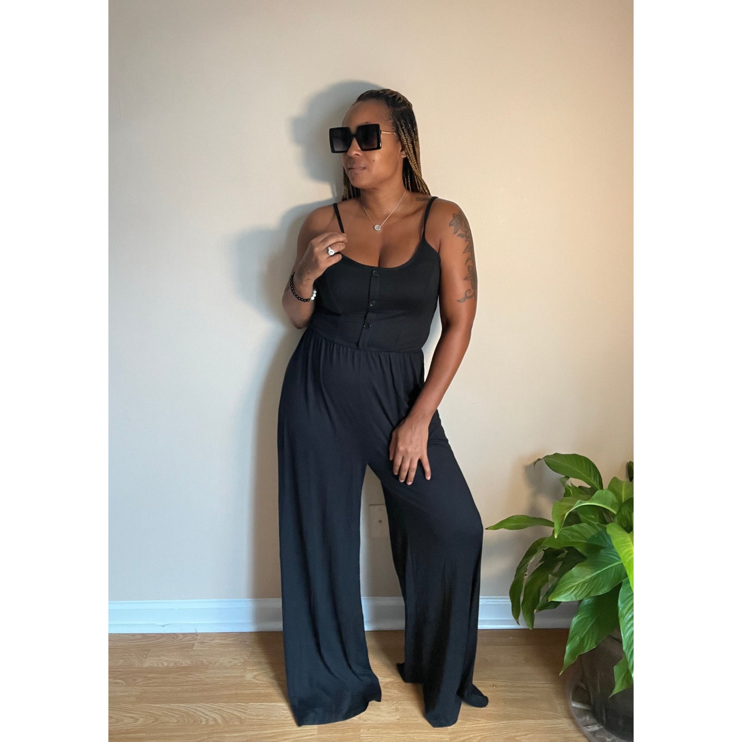 Black Wide Leg Jumpsuit