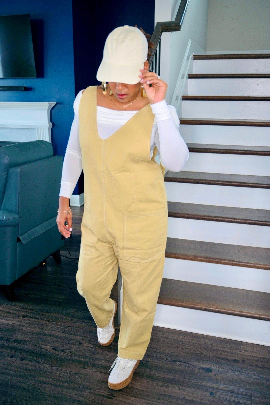 LG Brown Denim Overall