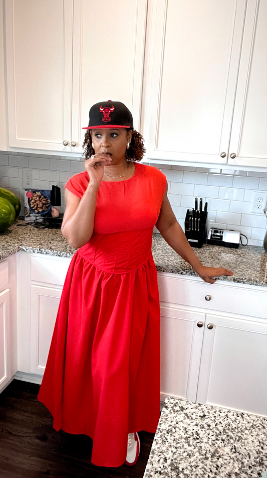 LG Fishbone A-Line Dress