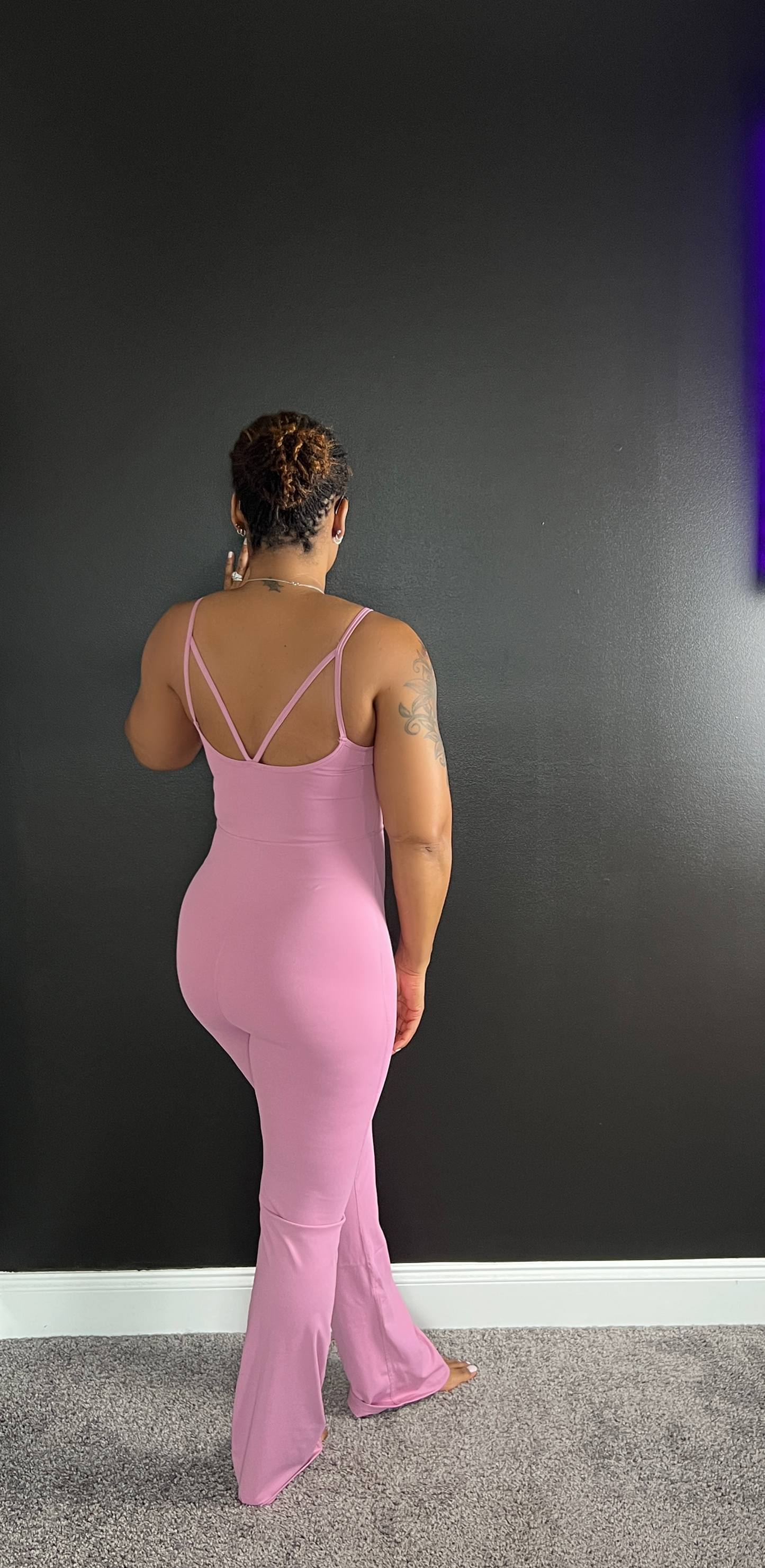 LG Sculpted Motion Flare Jumpsuit