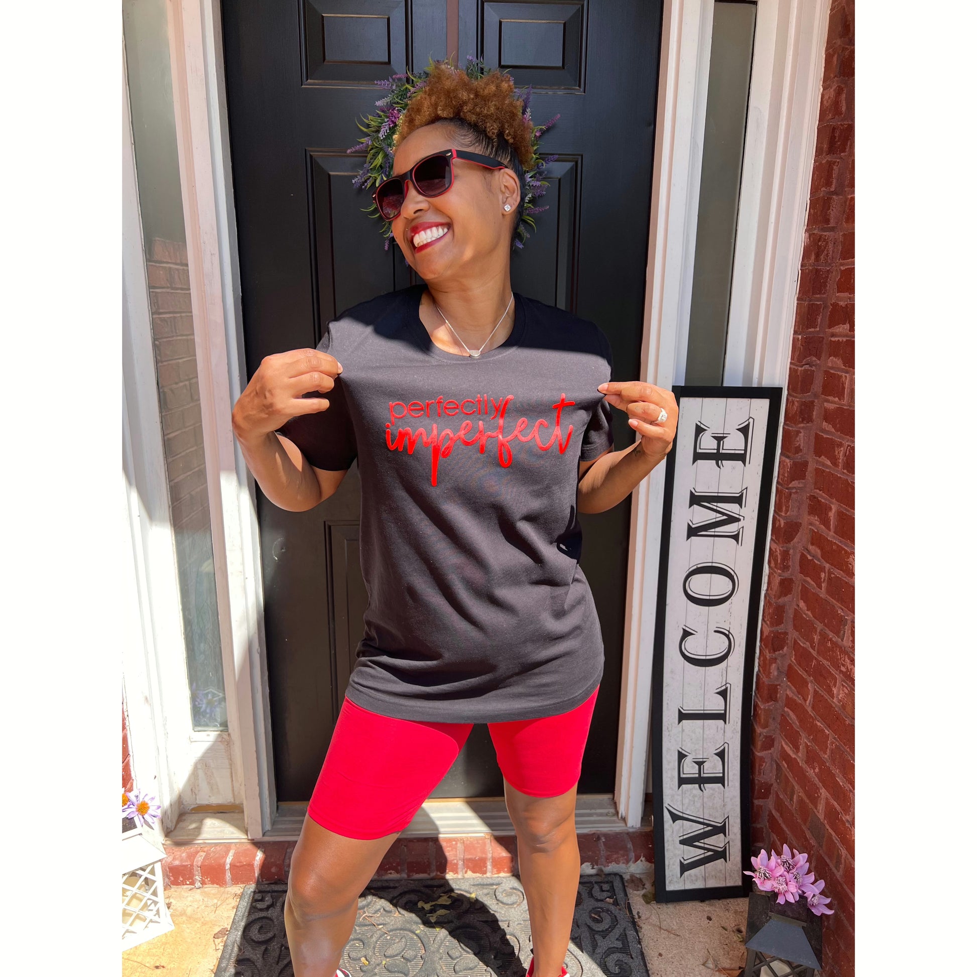 Black Perfectly Imperfect short sleeve TShirt