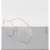 Rounded Cateye Eyeglasses in Gold