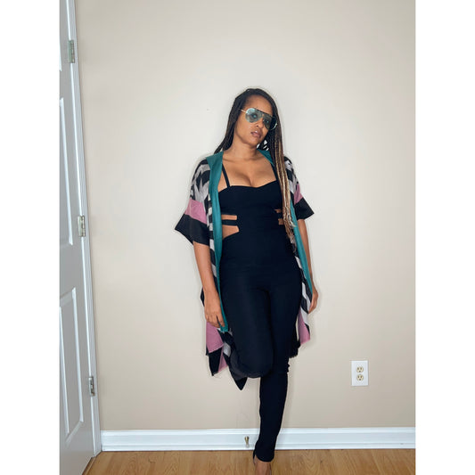Animal Print Fringe Kimono perfect for all year women styles over 40