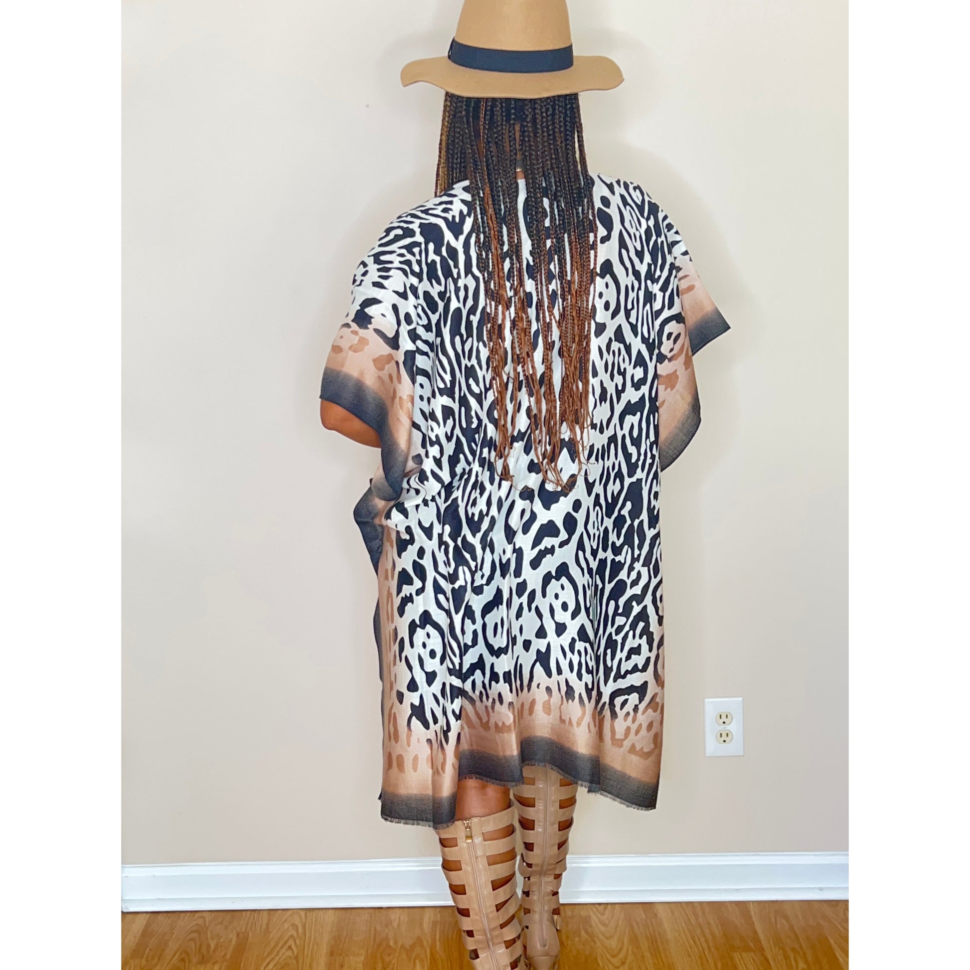  Leopard Print Kimono
