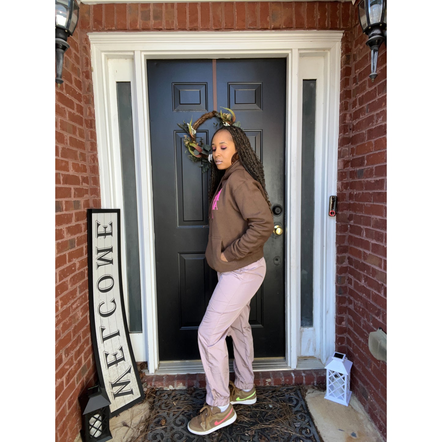 Parachute Pants in Mauve